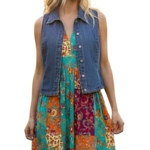 GAP Blue Jeans Denim Vest Size M